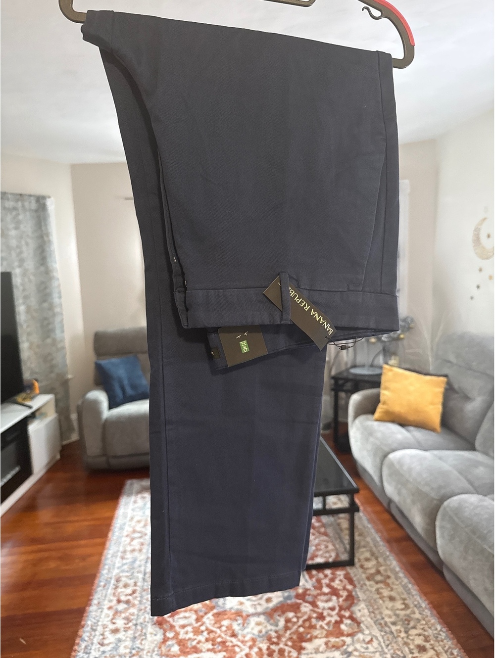 Banana Republic Navy Blue Chino Dress Pants Size 38x30